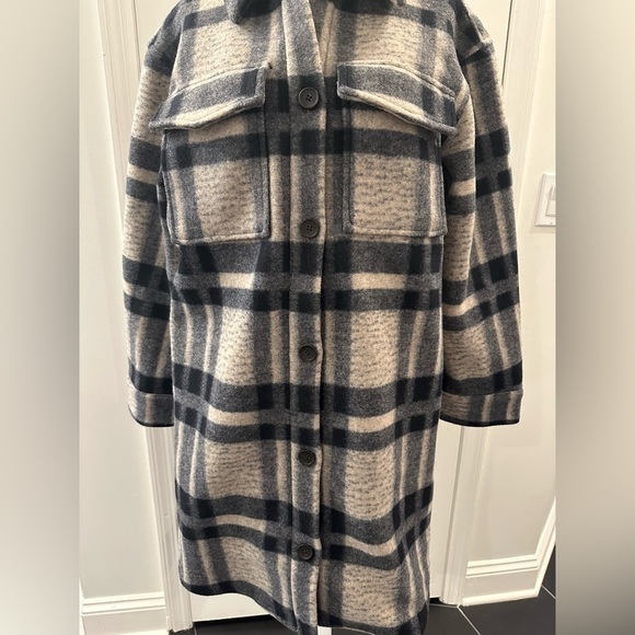 Rails Jaro Jacket Plaid Oversized Buffalo Print Coat Cozy Shacket L - Picture 9 of 14